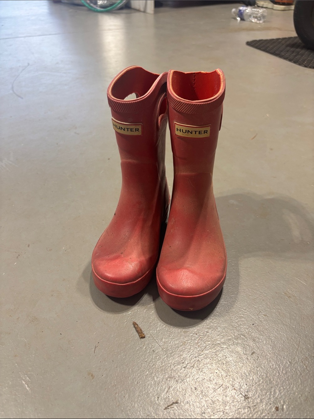 Hunter kids Red Short Rain Boots